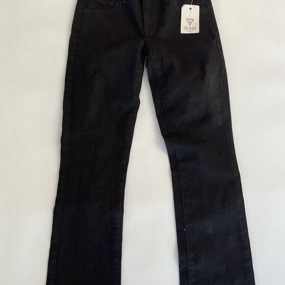 Guess Women’s Mid Rise Boot Cut Jeans In Black Denim Size 23 - Picture 4 of 12